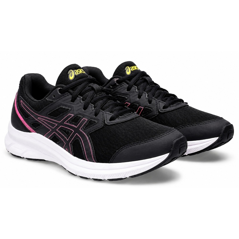 ASICS JOLT 3 Womens Size 9.5 Black Pink Athletic Sneakers Running Shoes 1012A908